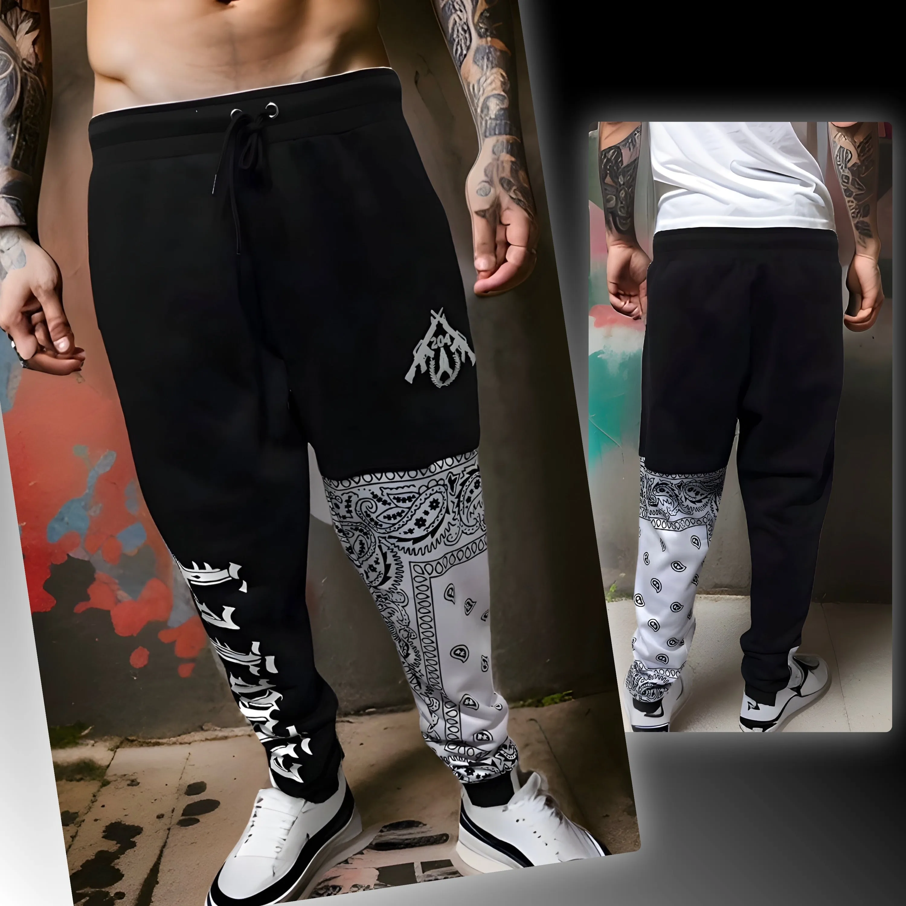 ^204 LA FAMILIA^ ~TEAM AK~ LUX JOGGER SWEATPANTS (EMBROIDERED LOGO)