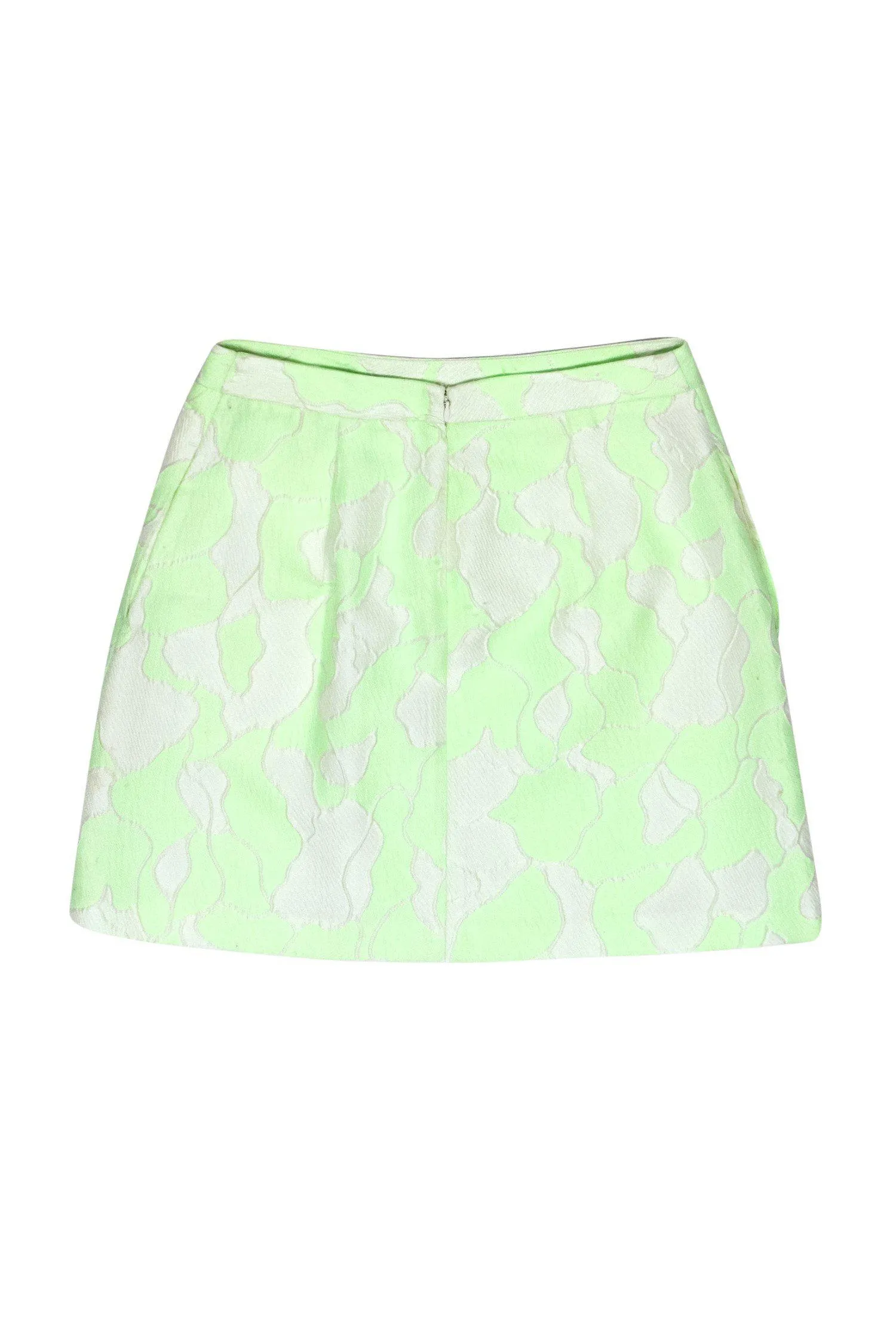 3.1 Phillip Lim - Green & White Marbled Miniskirt Sz 4