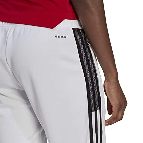 adidas womens Tiro 21 Track Pants White/Black 2X