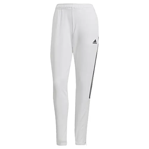 adidas womens Tiro 21 Track Pants White/Black 2X