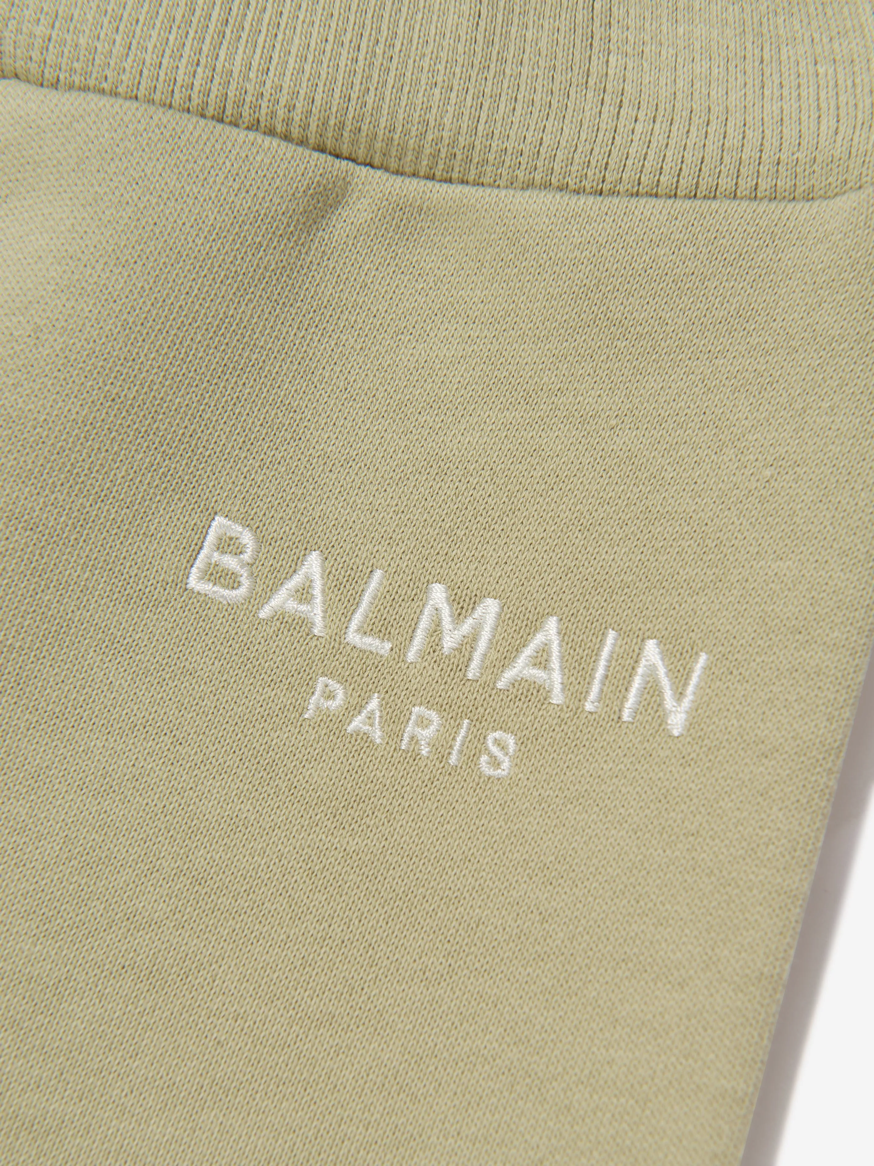 Balmain Baby Logo Joggers in Green