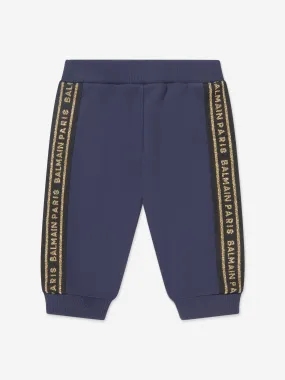 Balmain Baby Logo Joggers in Navy