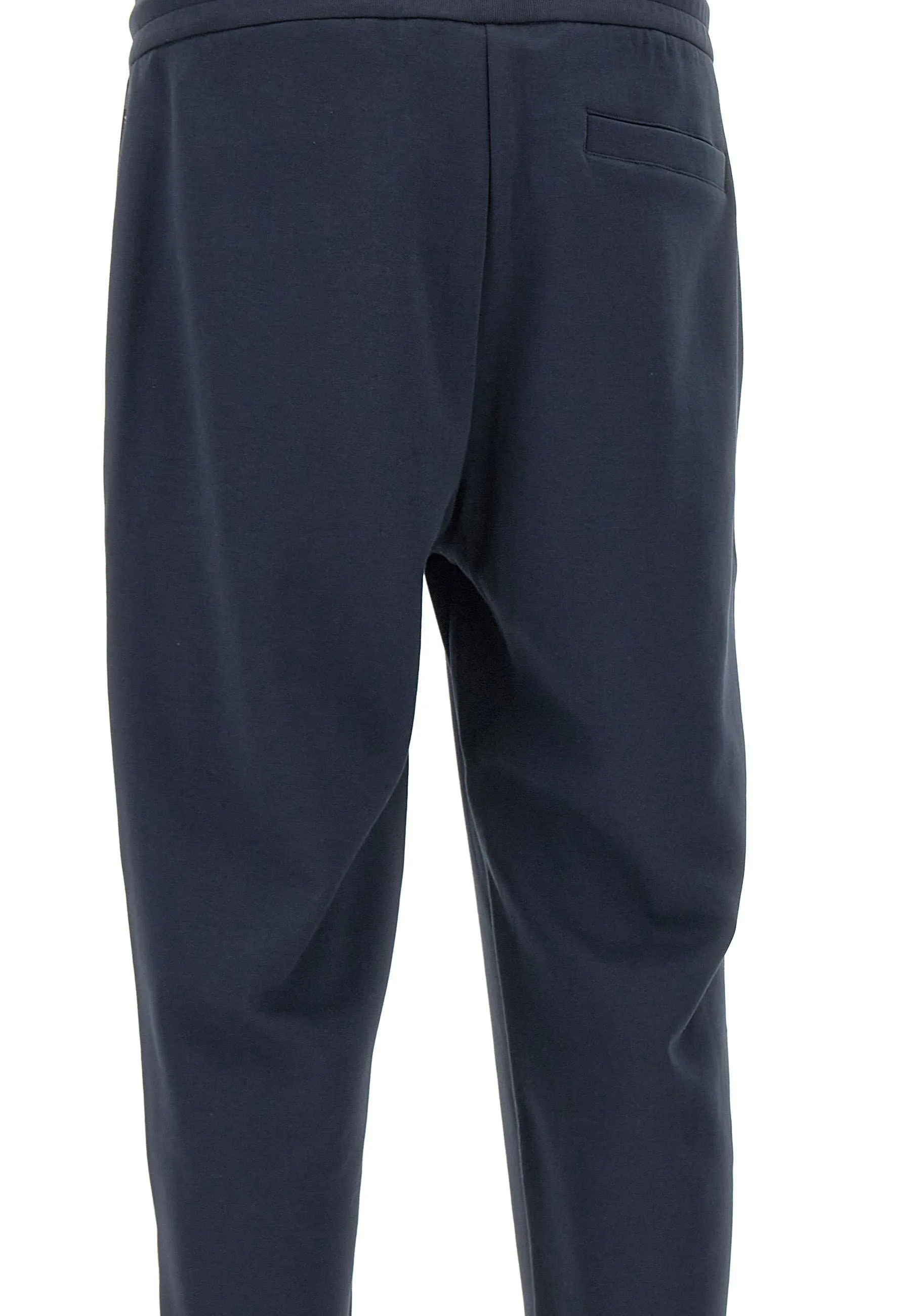 Blue Cotton Jogger with Drawstring