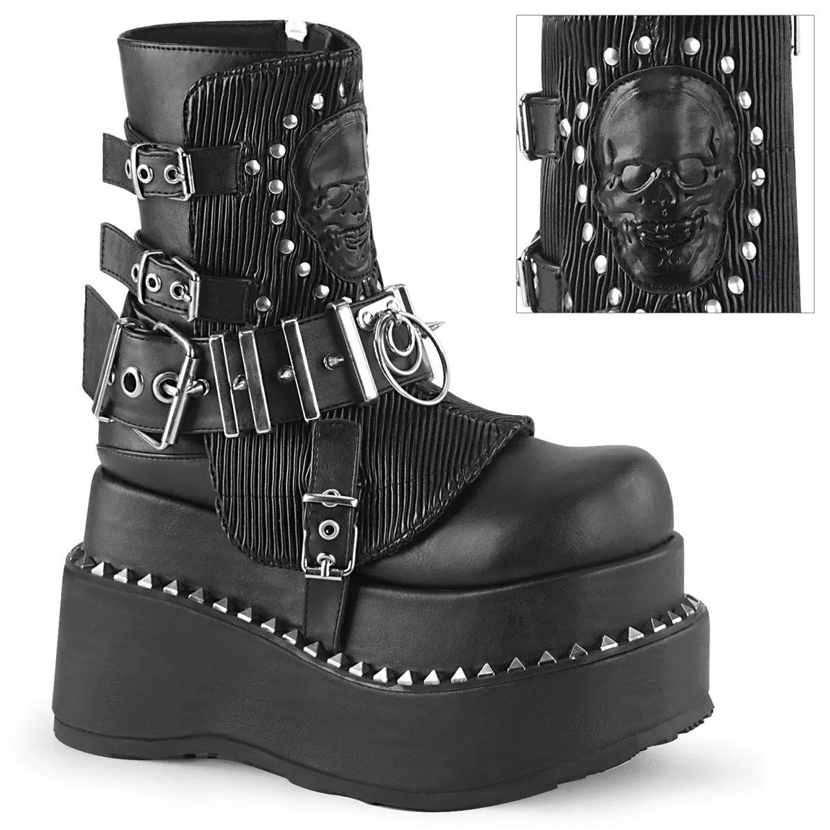 Demonia Bear-150 Platform Lace-Up Ankle Boot