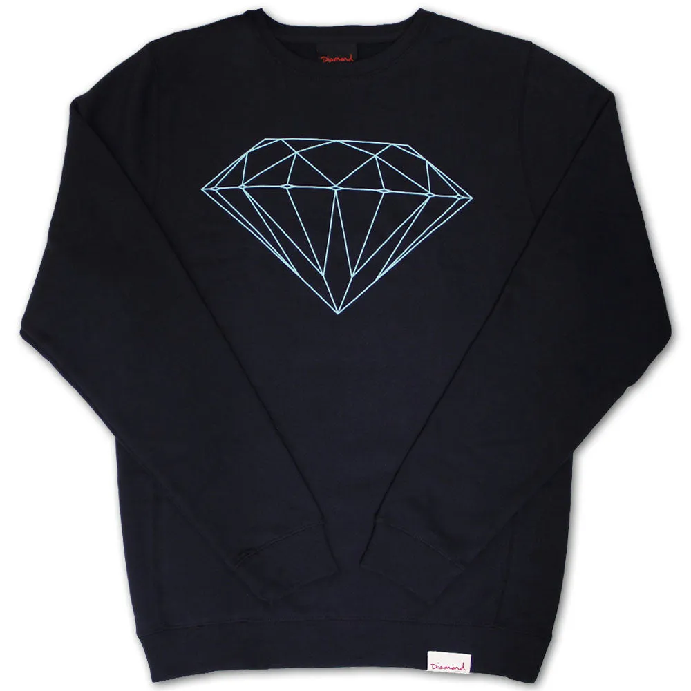 Diamond Supply Co Brilliant Crew Neck Sweatshirt Navy