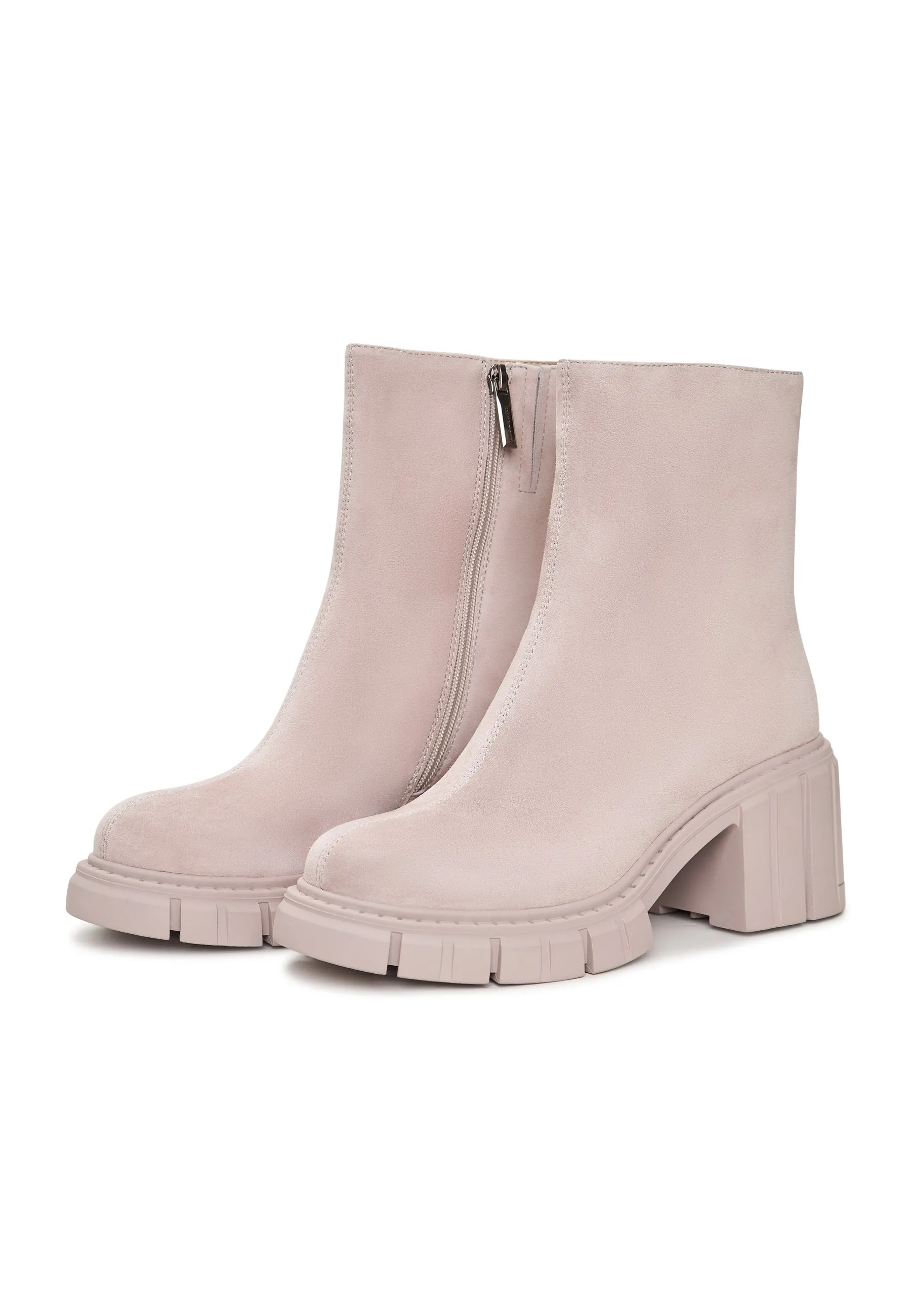 Dynamic Chunky Heel Boots Gio - Beige