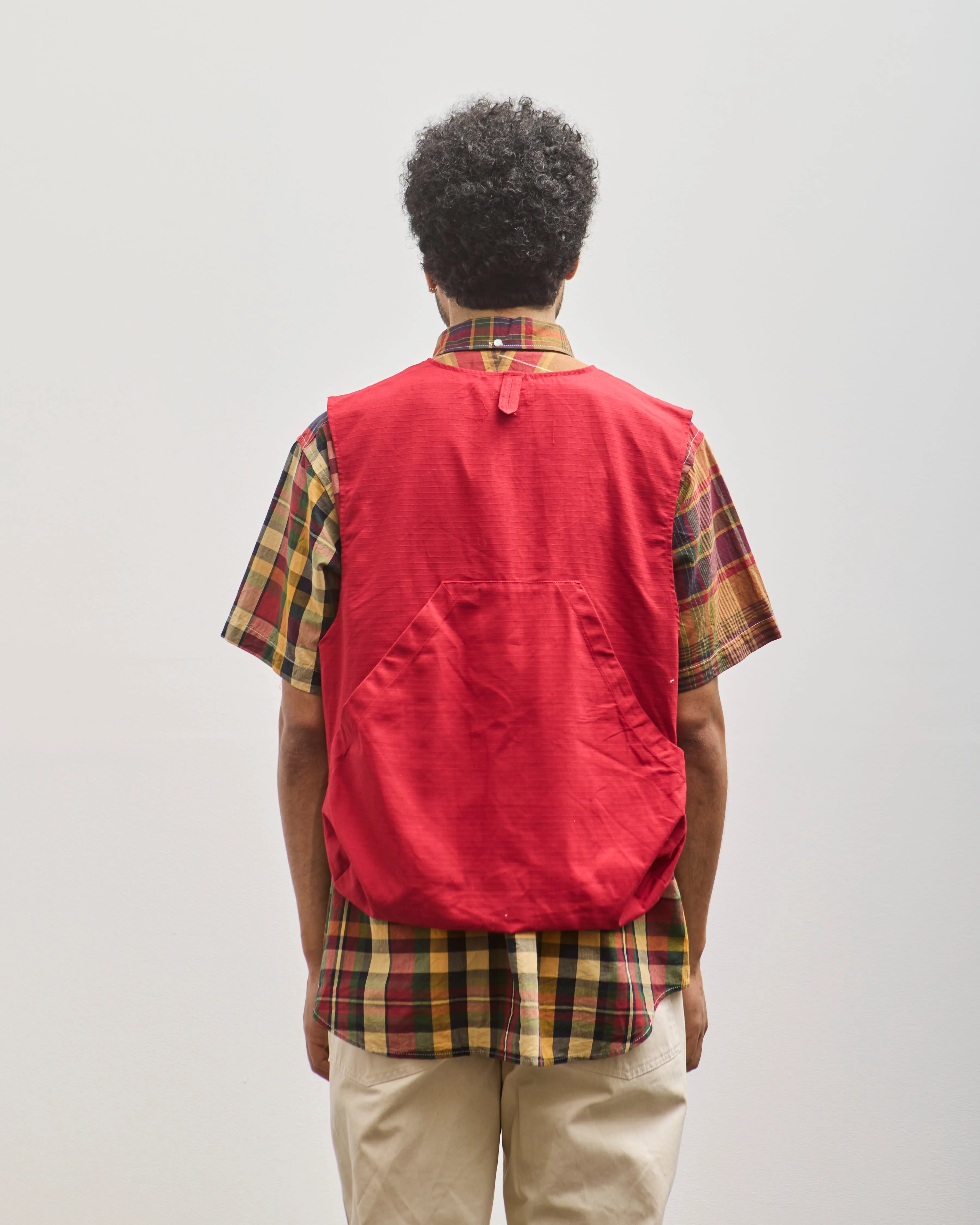 Engineered Garments Ripstop Fowl Vest, Red