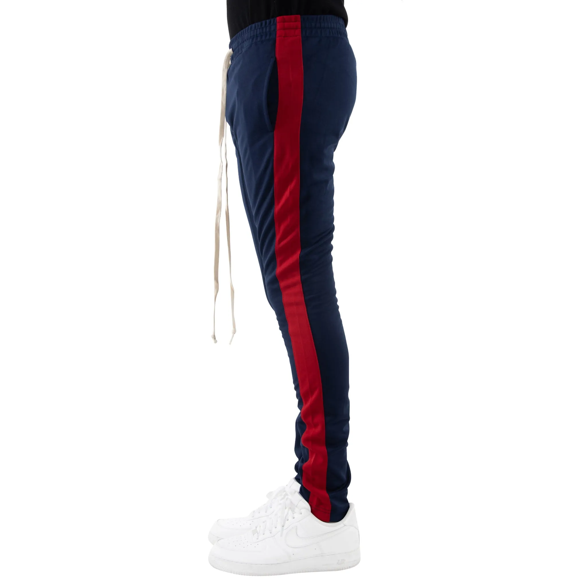 EPTM TRACK PANTS-NAVY/RED