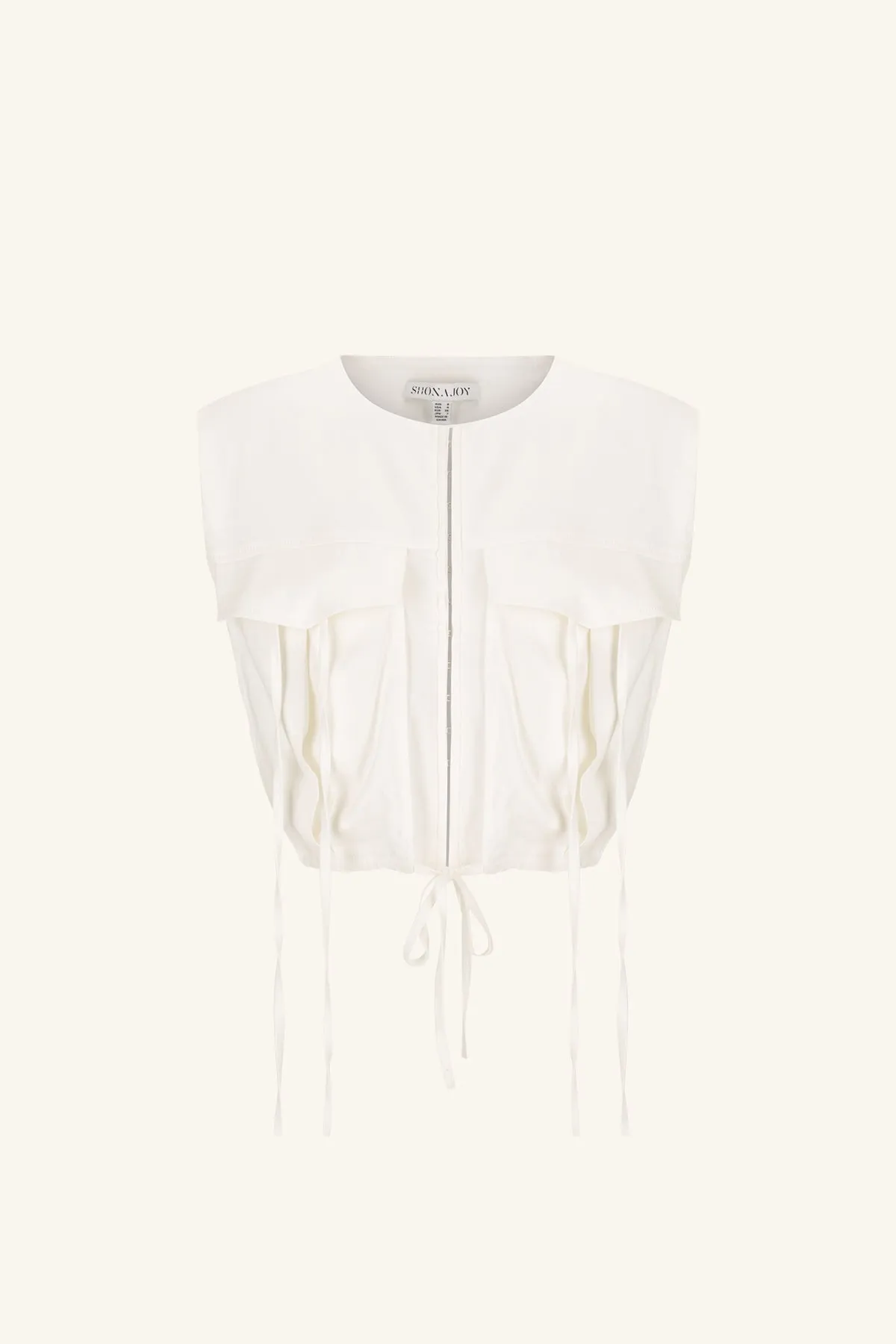 KASBAH UTILITY CROPPED TOP - RICE