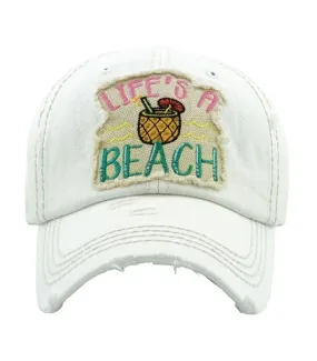 KBV-1272 Life’s A Beach-Torn Look-White