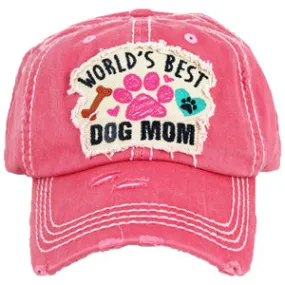 KBV-1362 Worlds Best Dog Mom Hot Pink