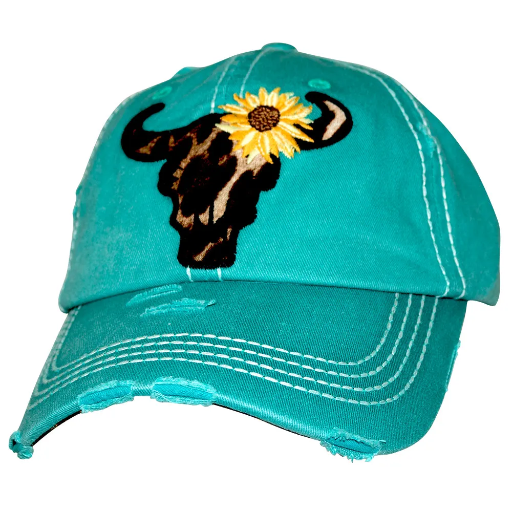 KBV-1378 Bull Sunflower Turquoise