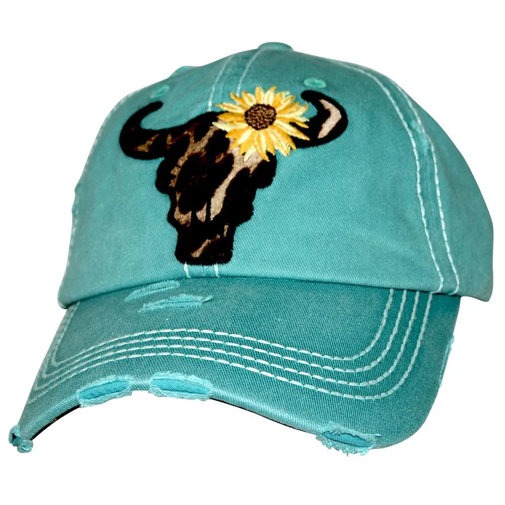 KBV-1378 Bull Sunflower Turquoise