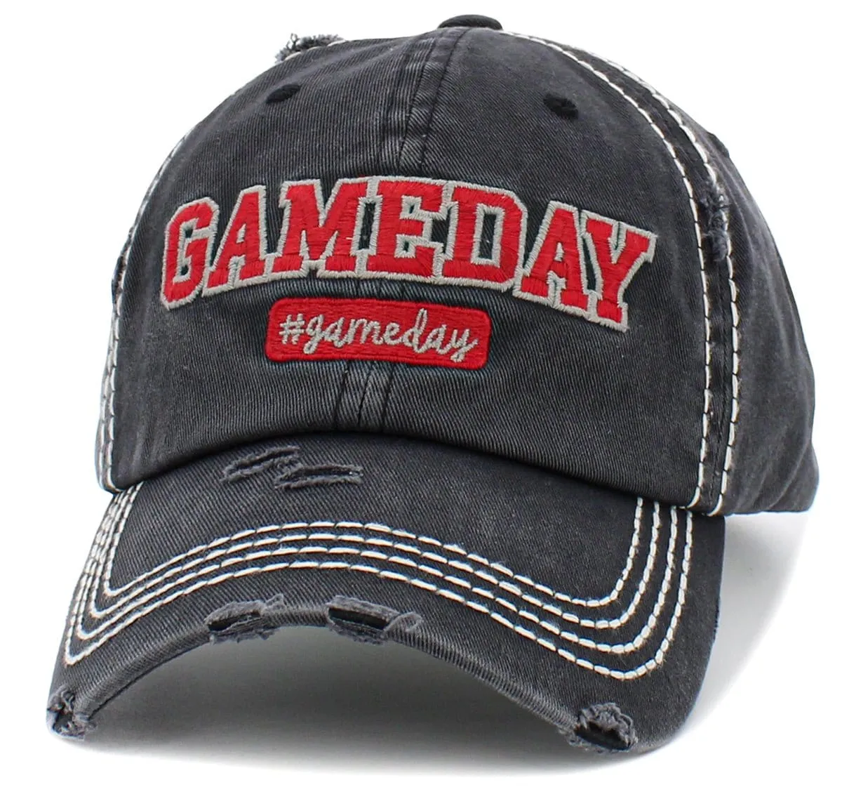 KBV1454 "Game Day" Washed Vintage Ballcap Hat