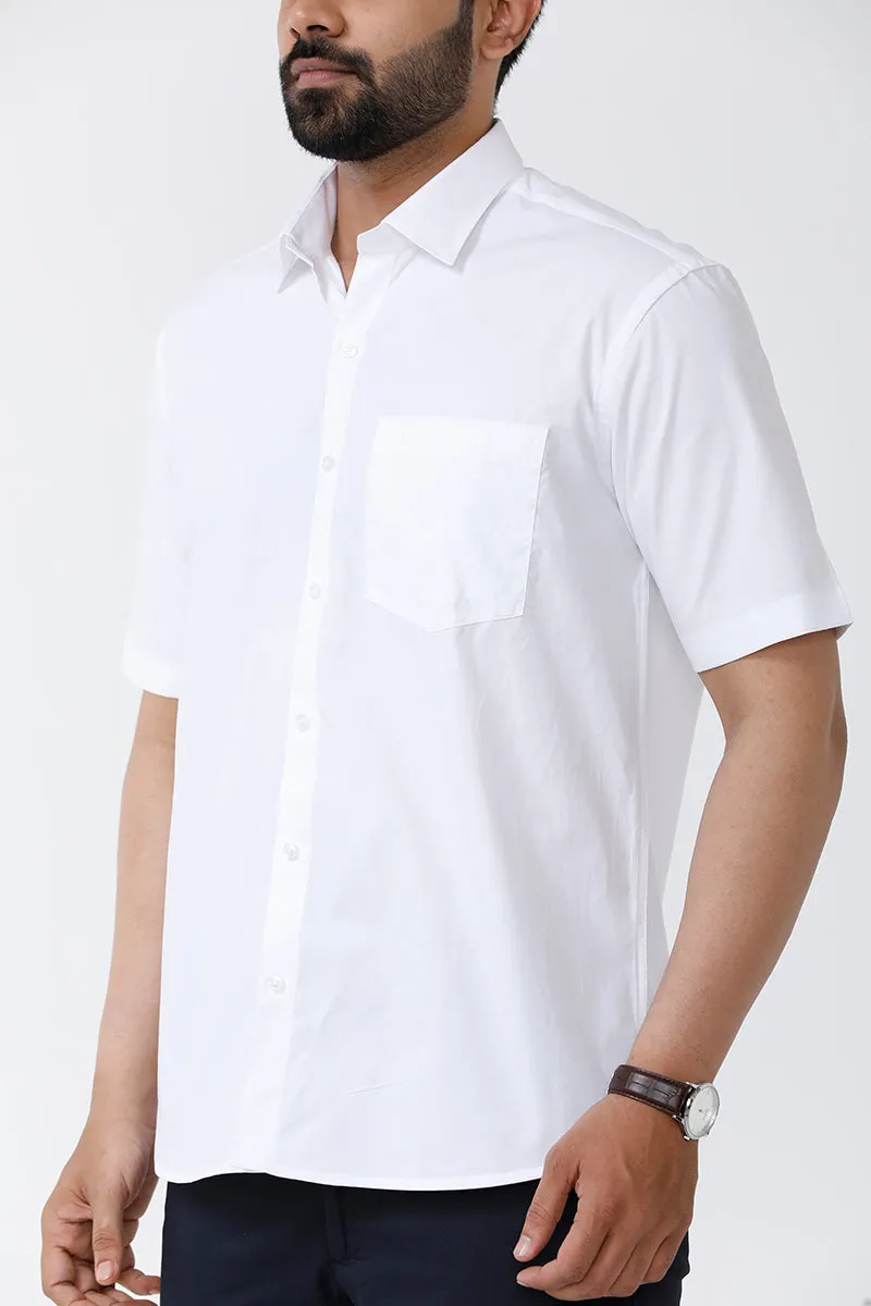 Liberty - 100% Cotton Formal White Shirts For Men | Uathayam