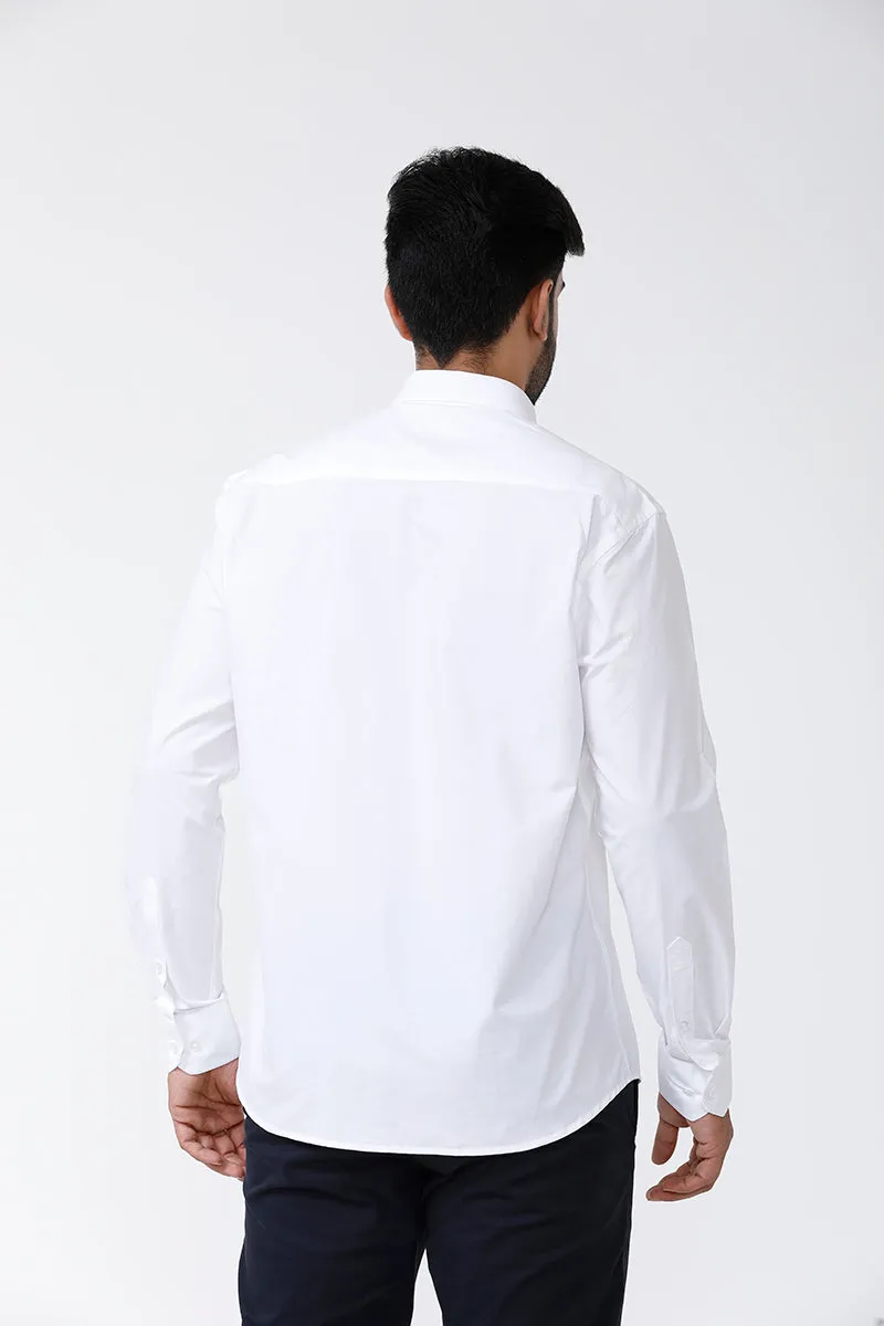 Liberty - 100% Cotton Formal White Shirts For Men | Uathayam