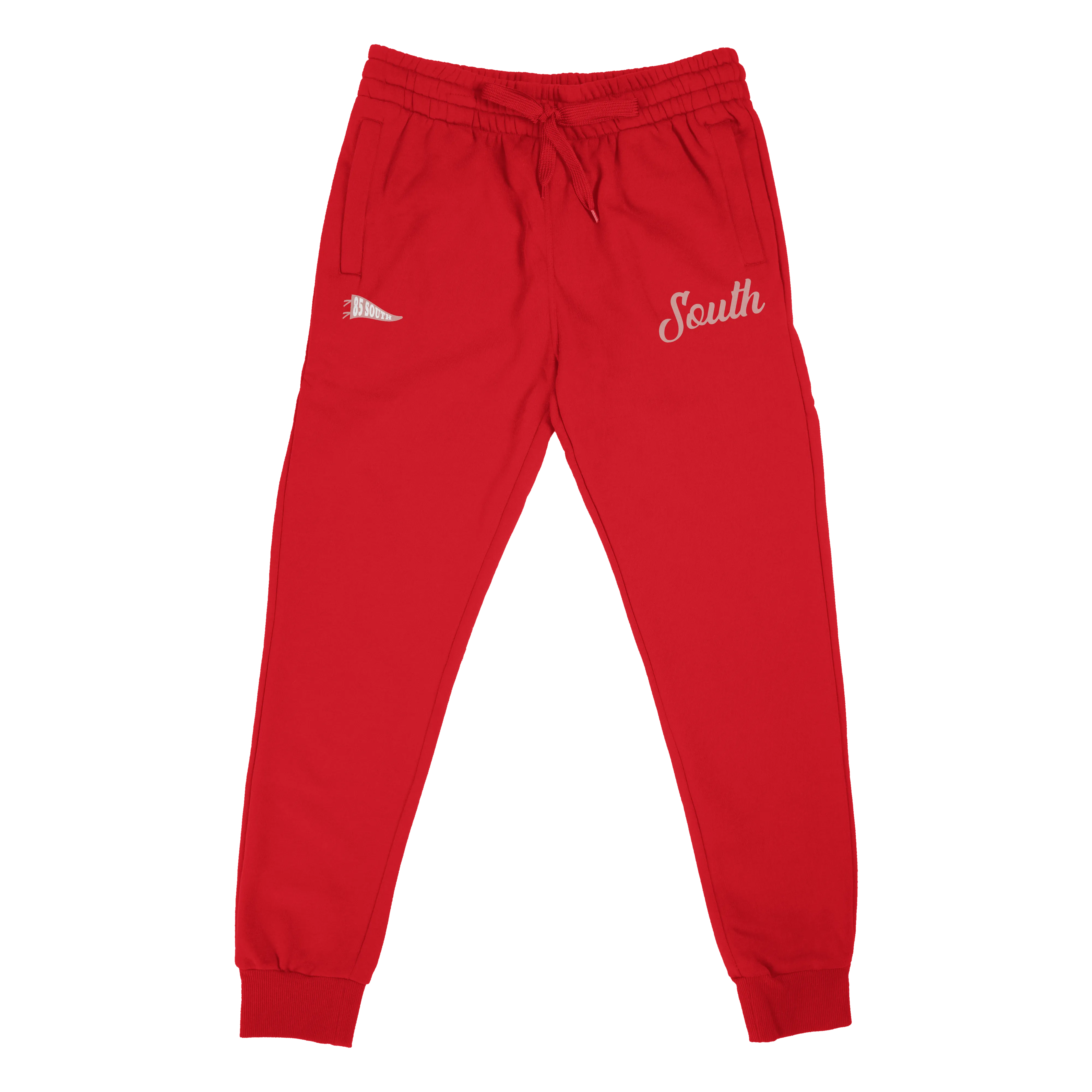 Limited Edition Evergreen South Script Joggers- Red