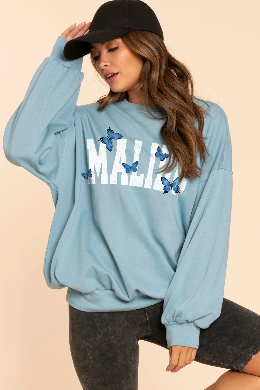 Malibu butterflies Printed Sweatshirts