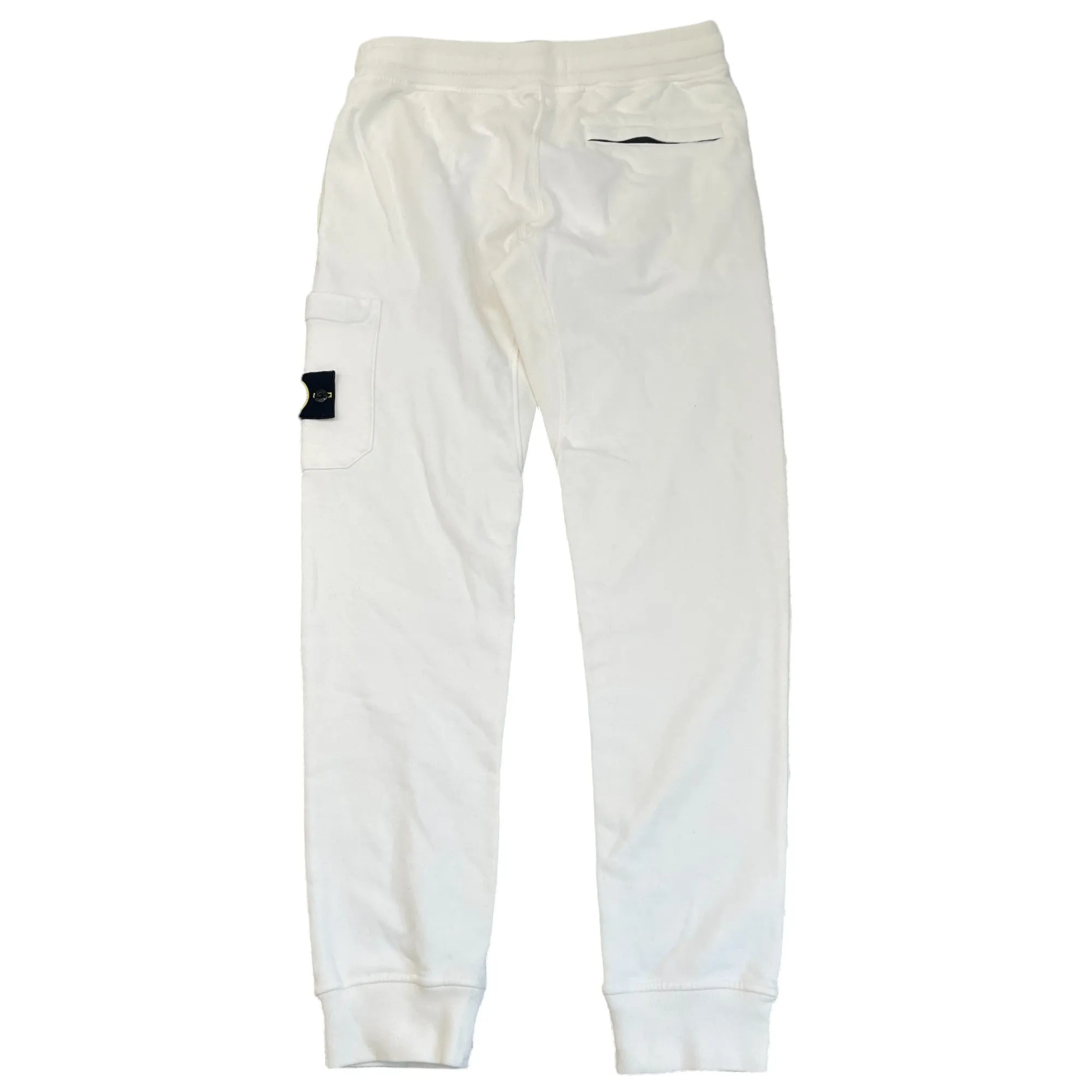 Men's Applique Logo Joggers White Size M