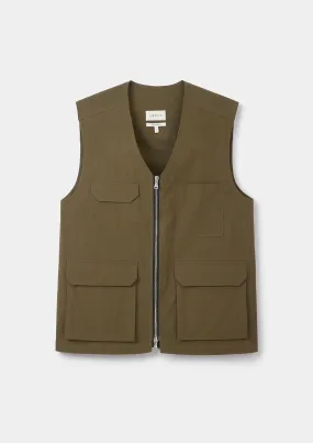 Olive Utility Gilet