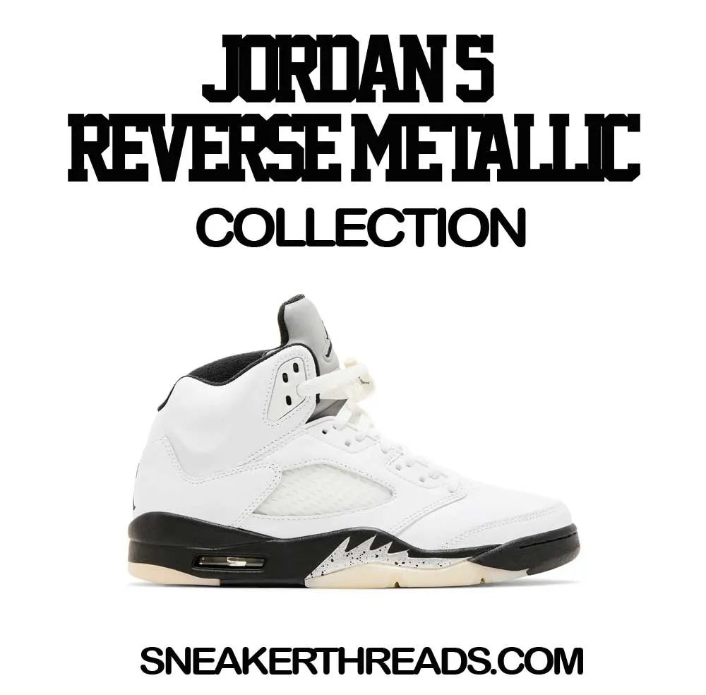 Retro 5 White Black Clean Pair Shirt