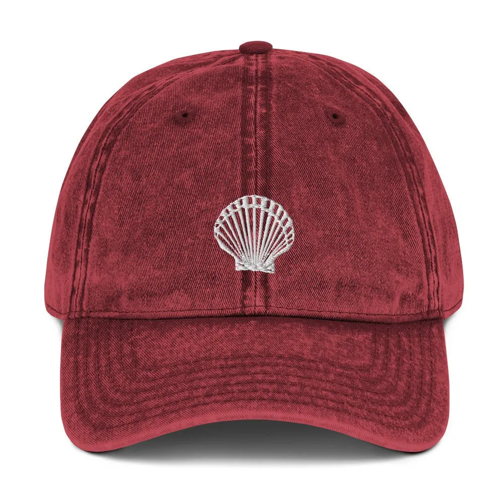 Seashell Vintage Cotton Twill Cap for the Fun Loving Hipster