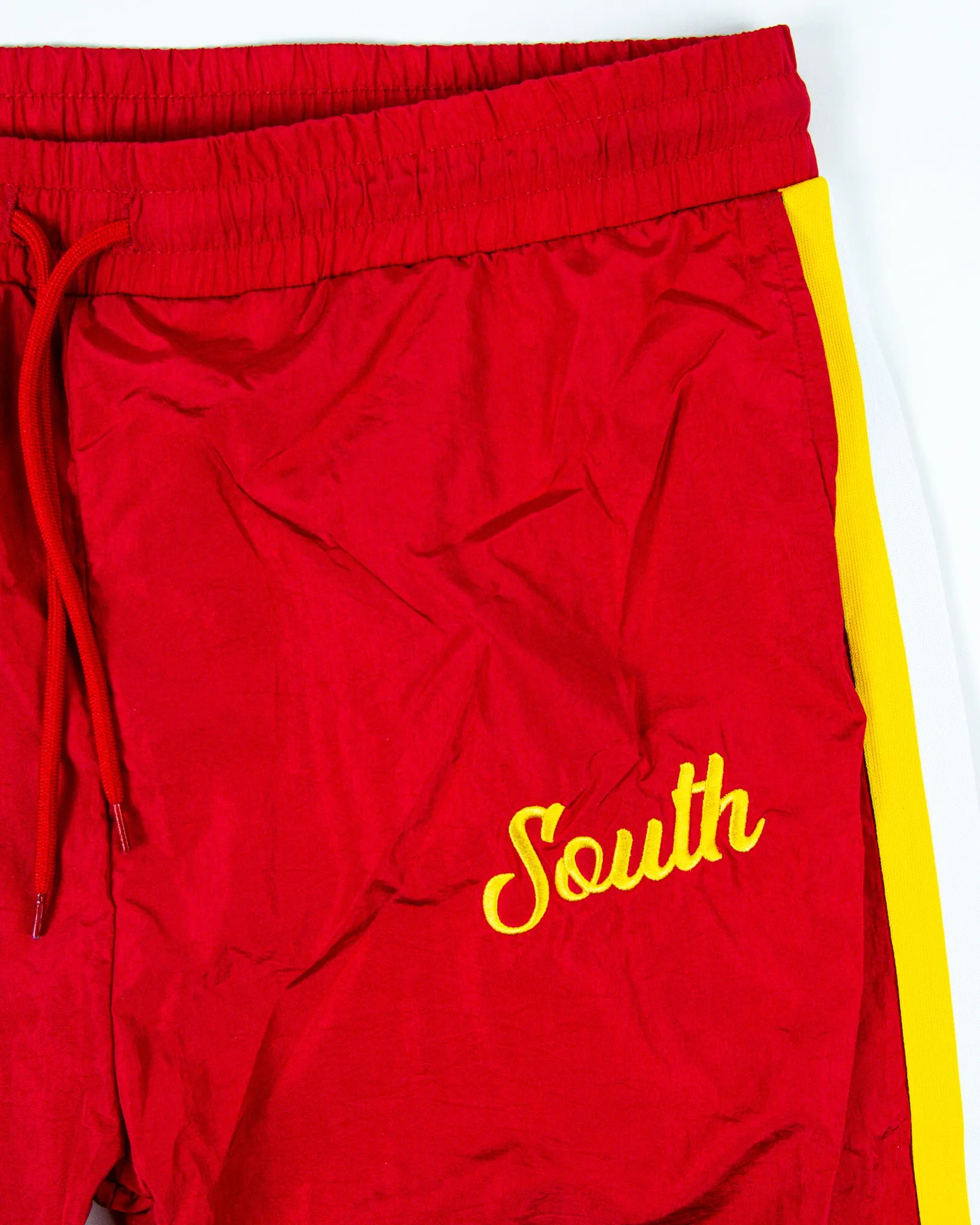 South Script Swishy Joggers - Red