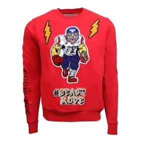 Top Gun Beast Mode Crewneck Sweatshirt Red