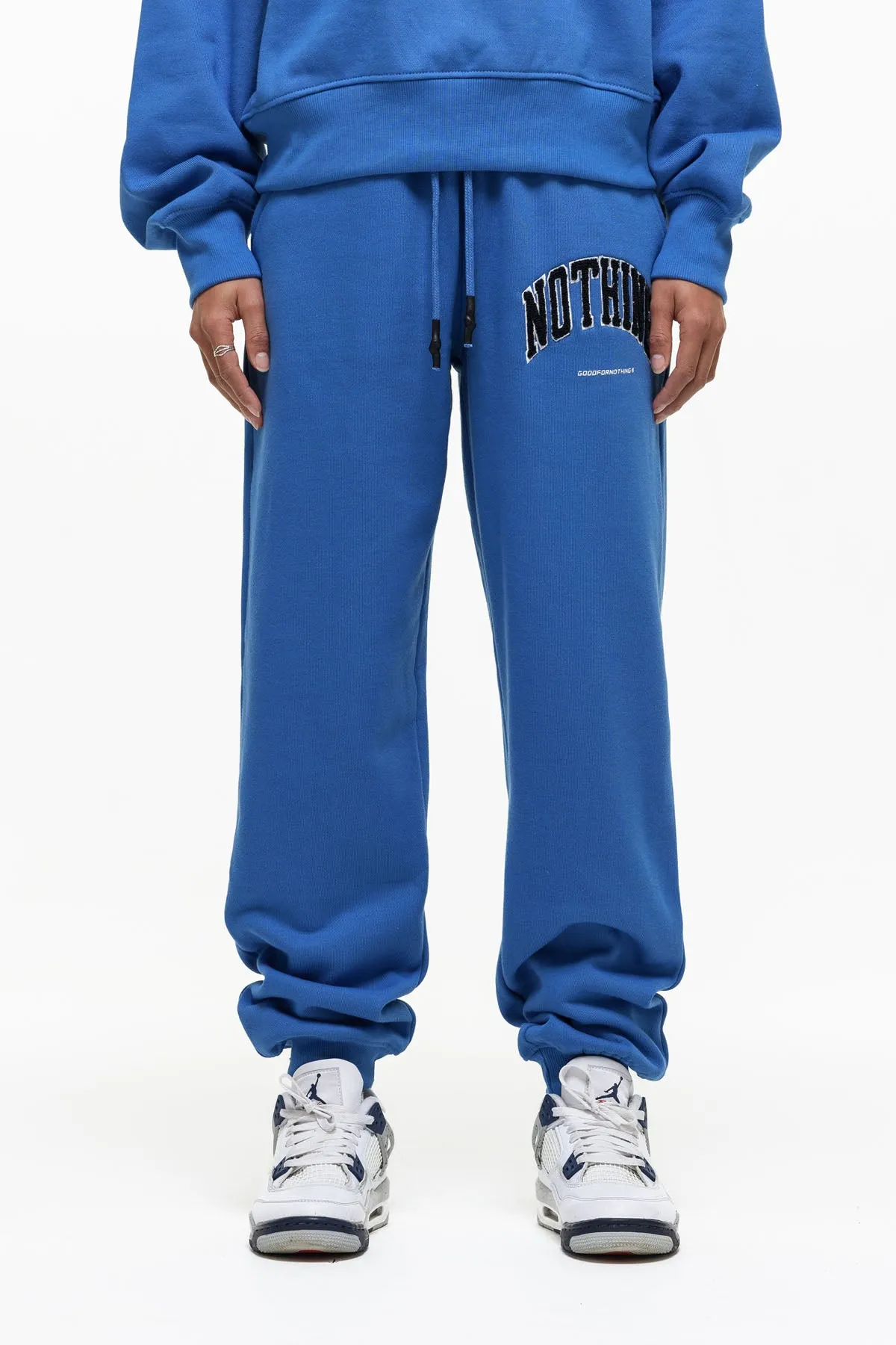 Varsity Boucle Blue Jogger