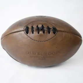 Vintage Old School Rugby Ball - Dark